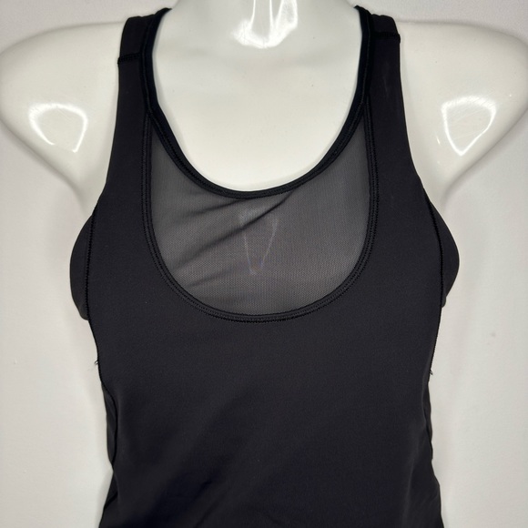 Lululemon | Womens Black Mesh Panel Racerback Active Workout Tank Top Sz 4 - Picture 3 of 11